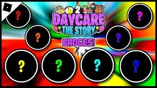 How to get ALL 8 SECRET BADGES in DAYCARE 2  [STORY] || ROBLOX (Guide)