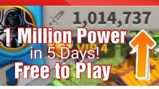 Gain Power Fast - 1 Million power in 5 days F2P