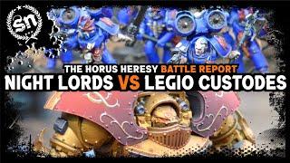 Night Lords vs Legio Custodes - The Horus Heresy (Battle Report)