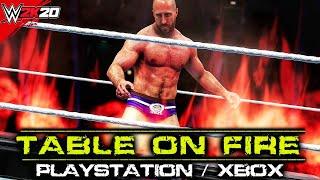 WWE 2K20 How To Set A Table On Fire