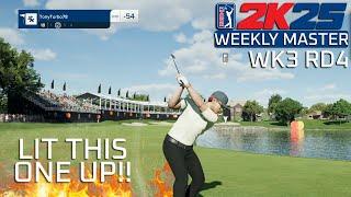 PGA Tour 2k25 | 4k60 PC | 2k Ranked Tours Weekly Master | Week 3 | RD 4 Going SUPER LOW!