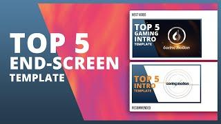5 Best End Screen for Gaming Channel - Free After Effects Templates (Part 9)