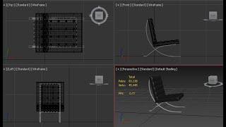 Tutorial 3dMax | Membuat Barcelona Chair