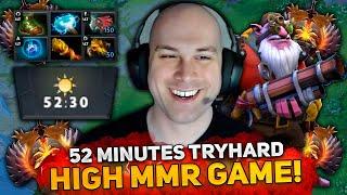 52 MINUTES TRYHARD HIGH MMR GAME! MASON on SNIPER CARRY in 10.800 MMR!