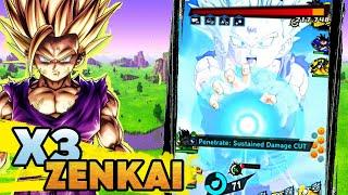 DB LEGENDS - X3 ZENKAI BUFFED ULTRA SSJ2 GOHAN! STILL THE BEAST ON THIS GAME