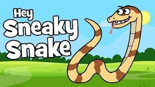   Funny Animal Children's Song - Hey Sneaky Snake | Hooray Kids Songs & Nursery Rhymes