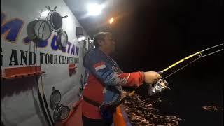 perlawanan tuna monster yg menguras banyak tenaga || trip team pandemi fishing km.sultan