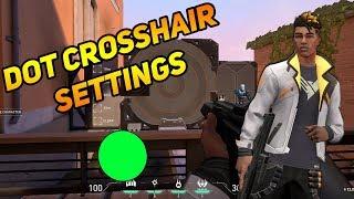 VALORANT Dot crosshair settings