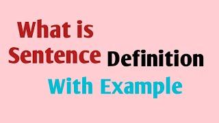 Definition Of Sentence,What Is Sentence, Example of Sentence#Booksonvideo#Shorts#