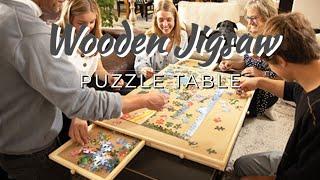 Wooden Jigsaw Puzzle Table - 6 Drawers, Puzzle Board | 27” X 35” Jigsaw Puzzle Board Portable.......