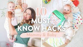 10 *MUST KNOW* Mom Hacks | How To Survive The First Year with a Baby!