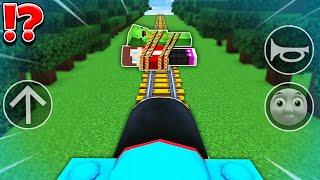 JJ and Mikey but How to Play THOMAS TRAIN CHALLENGE in Minecraft Maizen Animation