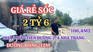 [ Đã bán ] Giá rẻ sốc nhà 2 mặt tiền đường 2/4 gần Biển Nha Trang | Nhà đất Nha Trang