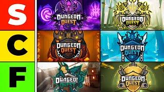 Dungeon Quest Dungeons RANKED!!