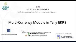 Manage Multi-Currency Transactions with Tally.ERP 9 |