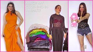 Wearing all of my clothing IN 1 MINUTE!