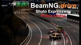 BeamNG.drive - Police Chase on Tokyo's Shuto Expressway