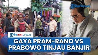 Dibandingkan dengan Prabowo, Gaya Pram-Rano Naik Heli & Perahu vs Presiden Turun Langsung Cek Banjir