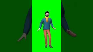 Green Screen Cartoon Animation Video No Copyright #shorts