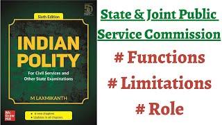 (V180) (State & Joint Public Service Commission - Functions, Role & Limitation) M. Laxmikanth Polity