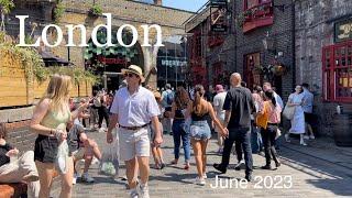 London Walking tour  Southbank River Thames, June 2023