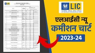 lic clia commission chart 2023 - 24 | agent commission calculator app