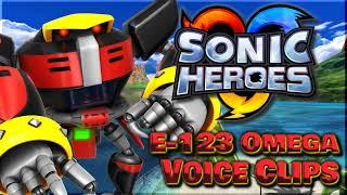 All E-123 Omega Voice Clips • Sonic Heroes Video Game 2003 • All Voice Lines