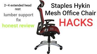 Staples Hykin Ergonomic Mesh Office Chair "HACKS"