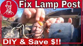 How to Fix a Lamp Post that Won't Light or Always Stays On