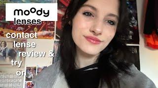 moody lenses unboxing! try-on & review 