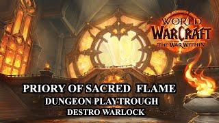 The War Within Beta Dungeon Priory Of Sacred Flame Destro Warlock POV 4K Ultra Settings