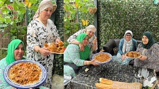 خواتات في الغربة مع طبق تقليدي جزائري من اروع أطباق بلدي