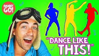 "Dance Like This!"  /// Danny Go! Clap Shake Jump Movement Songs for Kids