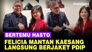 Felicia Tissue Mantan Kaesang Berjaket PDIP Temui Hasto Bahas Gratifikasi Private Jet