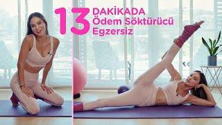 ÖDEM ATTIRICI EGZERSİZ !  SADECE 13 DAKİKADA TÜM ŞİŞİLİĞİNİZE SON ️‍