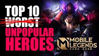 PLAYERS DON'T PICK THESE HEROES IN MOBILE LEGENDS