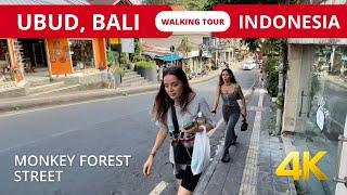 UBUD BALI Indonesia  WALKING tour 4k Bali 2023