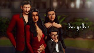 giving the goth family a makeover + cc list // the sims 4 cas