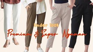 Shopee Haul Celana Baggy Pants Cocok Buat Celana Kerja - Ngampus - HangeOut | Menutupi Paha Lebar