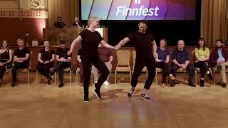 Hannu-Pekka Schukov & Terhi Vuovirta - 5th place Strictly Open Finals - Finnfest 2023