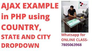 Country State City ajax,mysqli,php dropdown example|country state city dropdown using ajax in php