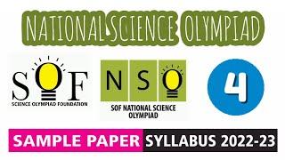 NSO Science Olympiad Class 4 Sample Paper 2022-23