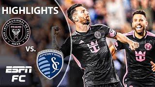 MESSI & SUAREZ SCORE  Inter Miami vs. Sporting Kansas City | MLS Highlights | ESPN FC