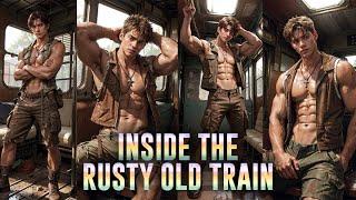 INSIDE THE RUSTY OLD TRAIN [AI Art Lookbook] #aiart #ailookbook #aimodel