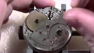 How I take apart a pocket watch, Waltham Model 1892