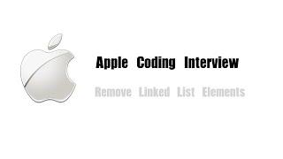 Apple Coding Interview Question | Leetcode 203 | Remove Linked List Elements