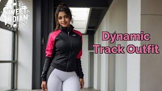 [4K] Sweet Indian AI Lookbook- Dynamic Track Outfit