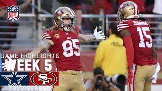 Dallas Cowboys vs. San Francisco 49ers | 2023 Week 5 Game Highlights