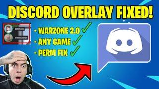 How To FIX Discord Overlay in Call of Duty Warzone 2.0 and any game!