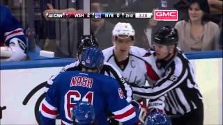 Ovechkin - Nash fight - Capitals @ NYR (12/8/13)